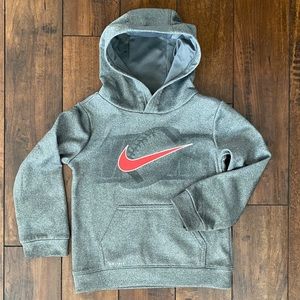 Boys size 4T, gray, Nike dry fit, hoodie. EUC.